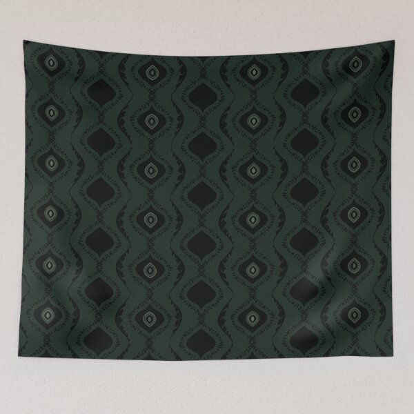 Item preview, Gothic Regency Era Wallpaper Green designed and sold by jehb.creative.