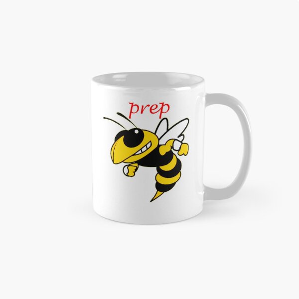 Item preview, Prep Red Cursive Typography Yellow Hornet Mascot designed and sold by Dulliyo.