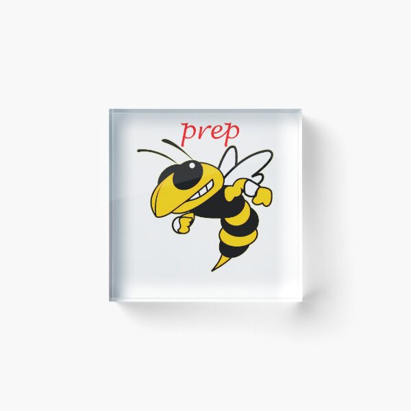 Item preview, Prep Red Cursive Typography Yellow Hornet Mascot designed and sold by Dulliyo.