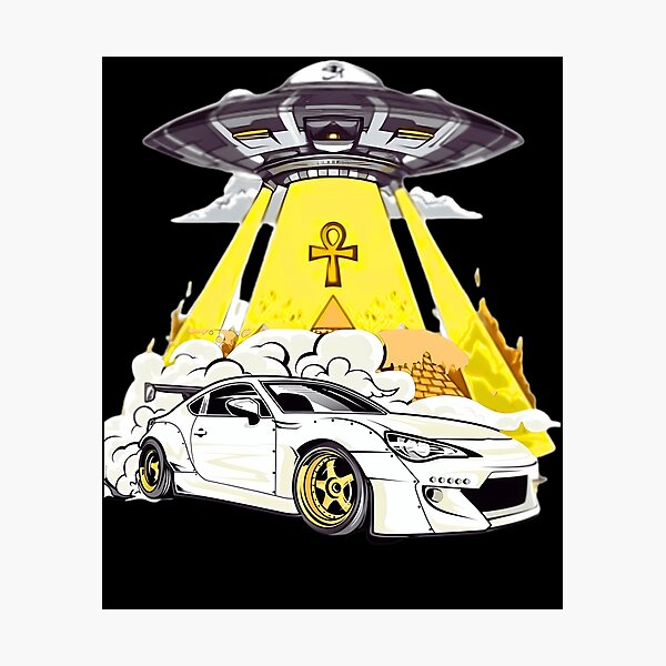 Item preview, UFO Beaming Down Egyptian Pyramids Ankh Widebody Drift Car designed and sold by Dulliyo.