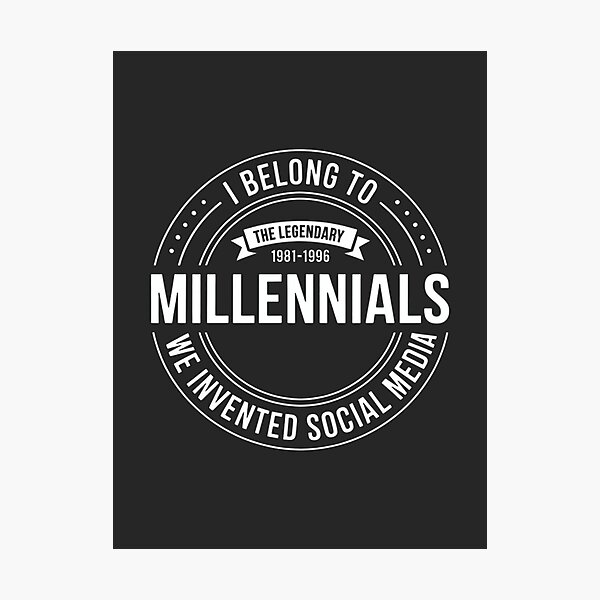 Item preview, Millennial | ⭐⭐⭐⭐⭐ designed and sold by Sabrina Hutchinson.