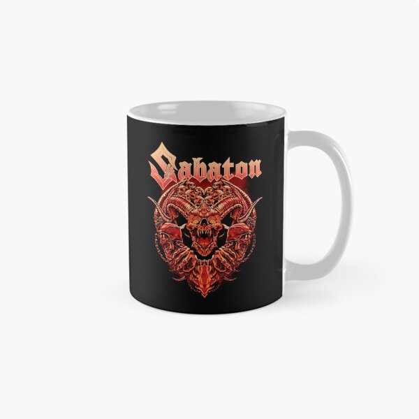 Item preview, Sabaton Horned Demon Skull Red Helmets Chains designed and sold by Dulliyo.