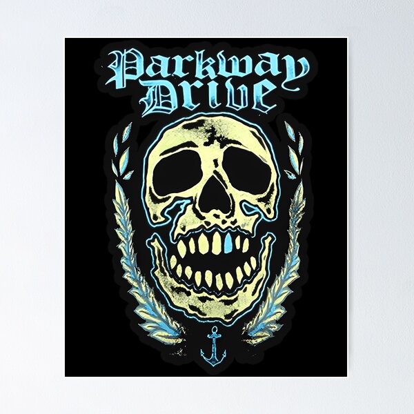 Item preview, Parkway Drive Skull Laurel Wreath Anchor designed and sold by Dulliyo.