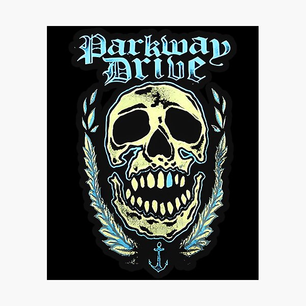 Item preview, Parkway Drive Skull Laurel Wreath Anchor designed and sold by Dulliyo.