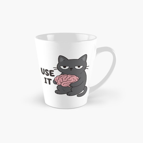 Item preview, Use It Grumpy Cat Brain – Funny Sarcastic Cat Sticker designed and sold by tindian.