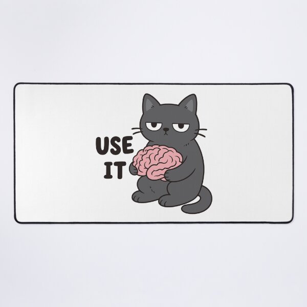 Item preview, Use It Grumpy Cat Brain – Funny Sarcastic Cat Sticker designed and sold by tindian.