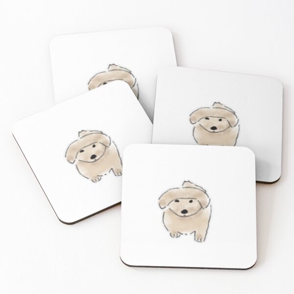 Item preview, Golden Puppy Minimalist Hand Drawn designed and sold by raun.draw.