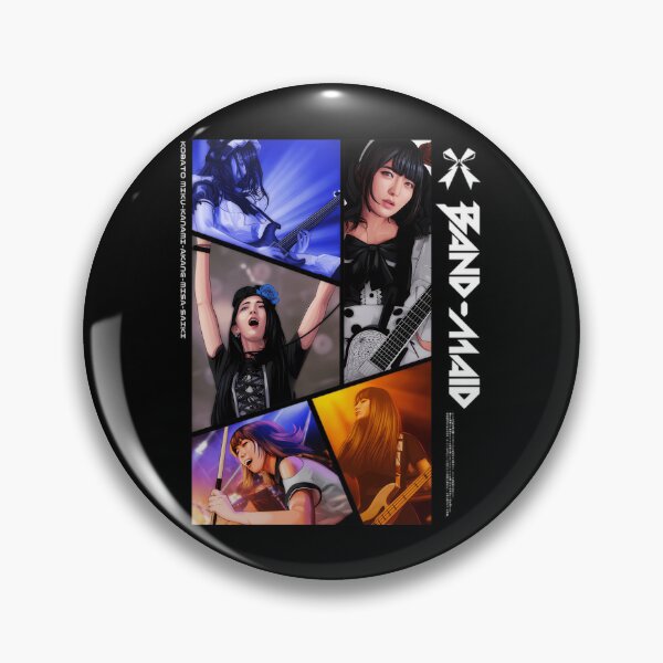 Artikelvorschau, Band-Maid-Mitglieder-Panel-Collage Rockband-Porträt entworfen und verkauft von Dulliyo.