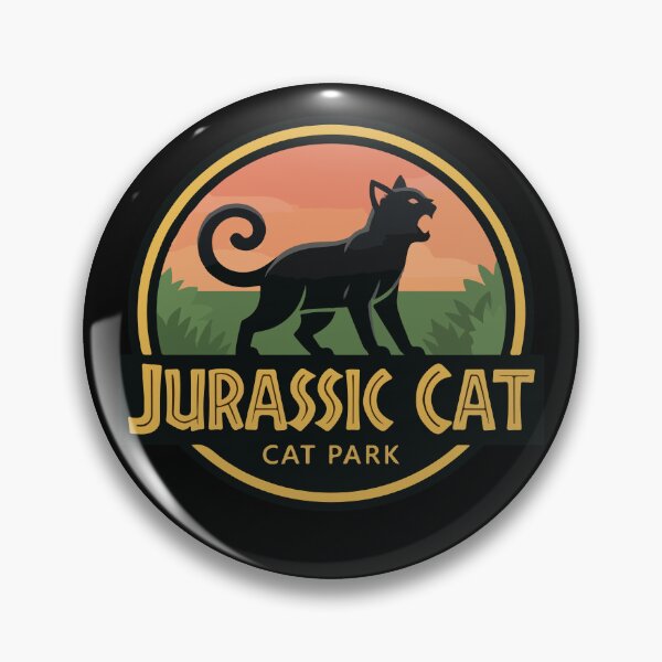 Item preview, Jurassic Cat Park Funny Black Cat Parody designed and sold by Brexmore3.