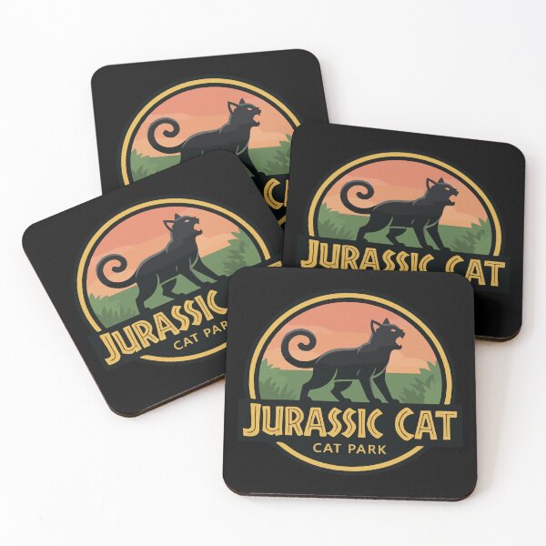 Item preview, Jurassic Cat Park Funny Black Cat Parody designed and sold by Brexmore3.