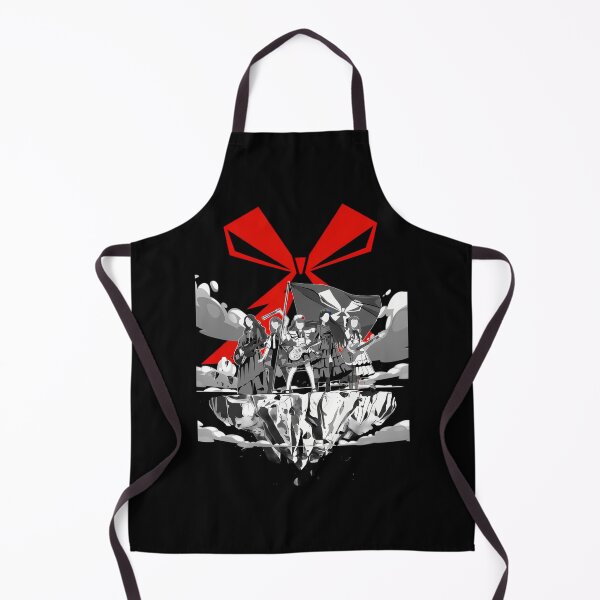 Item preview, Band Maid Members Silhouette Floating Island Red Ribbon designed and sold by Dulliyo.