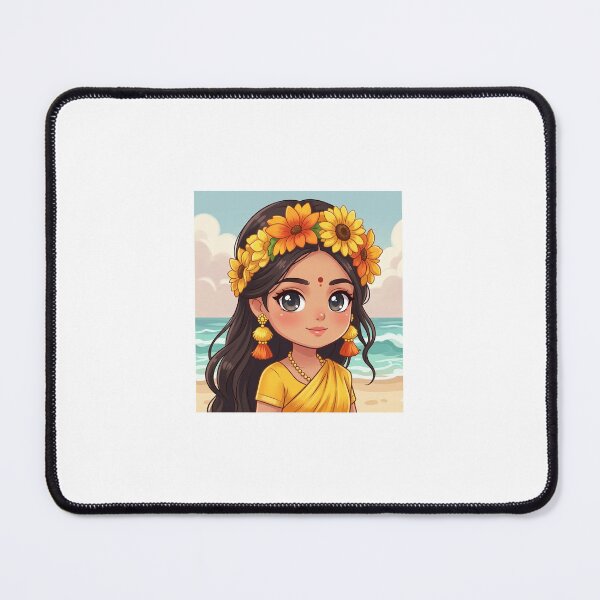 Item preview, Yellow saree,sunflower  designed and sold by TheModernMuslimchibi&more .
