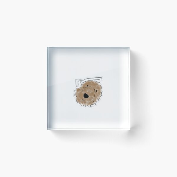 Item preview, Minimalist Fluffy Brown Dog designed and sold by raun.draw.