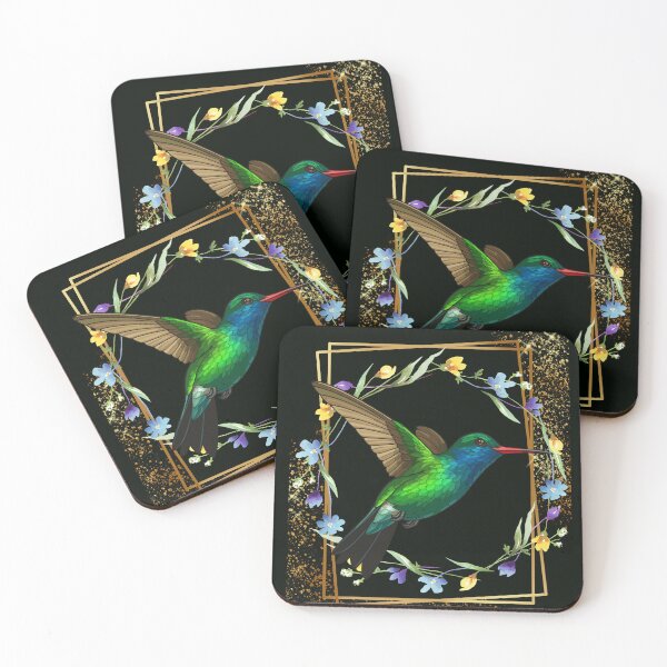 Item preview, Iridescent Blue Green Hummingbird designed and sold by MountainRoisin.