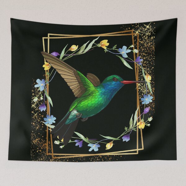 Aperçu de l'œuvre Colibri bleu-vert irisé créée et vendue par MountainRoisin.