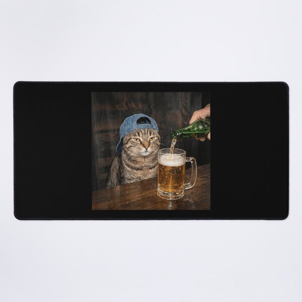 Item preview, Funny Cat Drinking Beer Wearing Backwards Hat Graphic T-Shirt designed and sold by Aliaalerud.