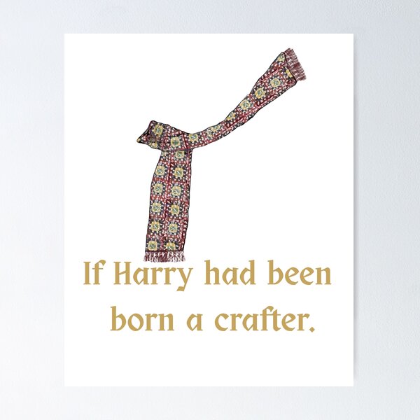 Item preview, crochet scarf and quote fantasy designed and sold by Susanneand.
