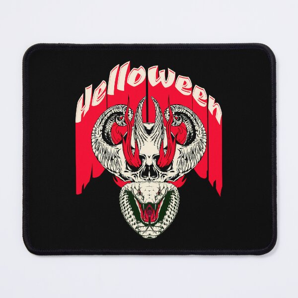 Item preview, Helloween Horned Demon Skull Viper Snake Flames designed and sold by Dulliyo.