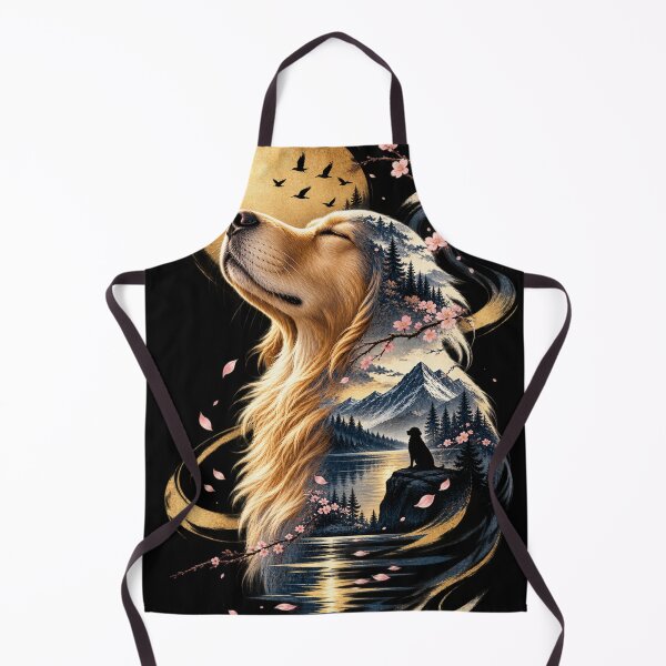 Item preview, Golden Retriever Nature Double Exposure - Mountain Spirit Dog designed and sold by GenZFashion000.