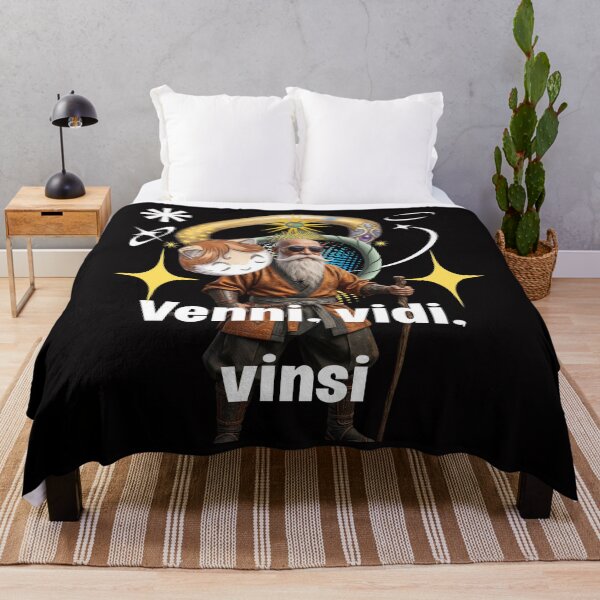Item preview, Venni, Vidi, Vinsi: Surreal Master Roshi & Cat Mashup Collage designed and sold by The Kawaii Forge.