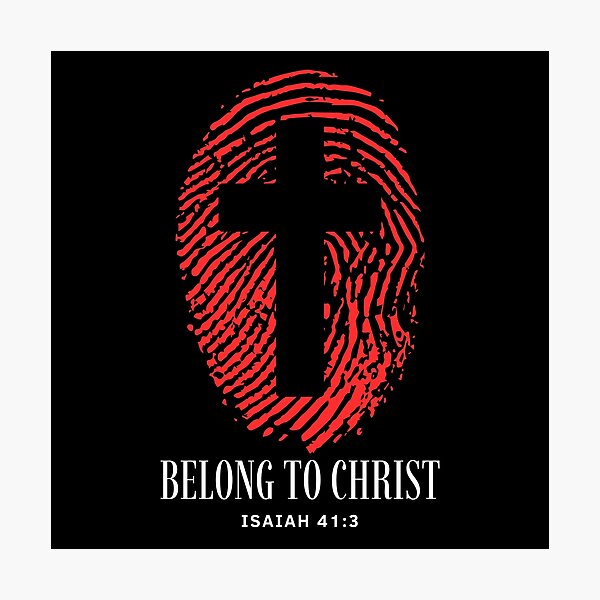 Item preview, Belong to Christ - Christian Quotes designed and sold by MoriaStore.
