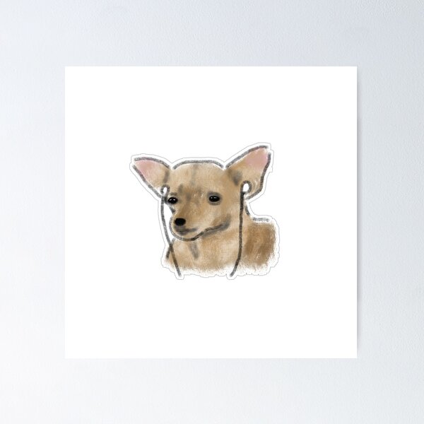Item preview, Chihuahua Listening to Music designed and sold by raun.draw.