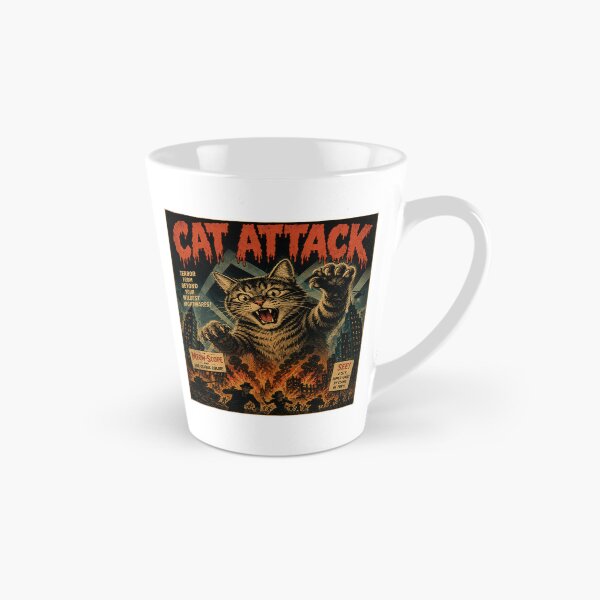 Item preview, Vintage Funny Big Cat Attack Movie Poster Humor designed and sold by WolfmanProphecy.