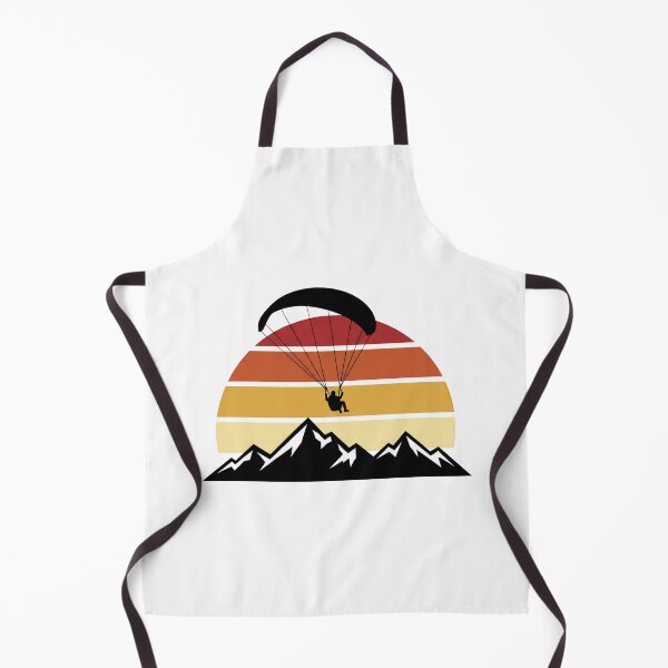 Item preview, Retro Paraglider Silhouette Mountain Sunset Adventure Art designed and sold by pattman.