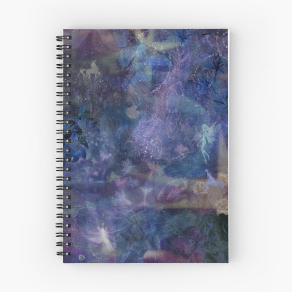 Item preview, Ethereal Magical Fairyland - Purple & Blue Fairycore Print designed and sold by BrontesWhimsyStore.