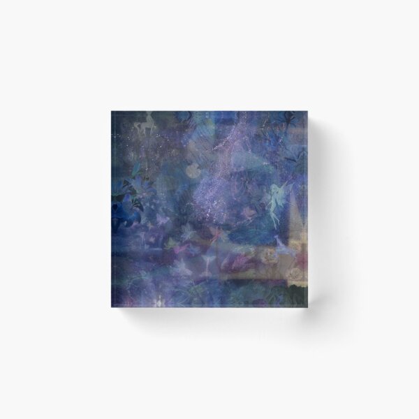 Item preview, Ethereal Magical Fairyland - Purple & Blue Fairycore Print designed and sold by BrontesWhimsyStore.