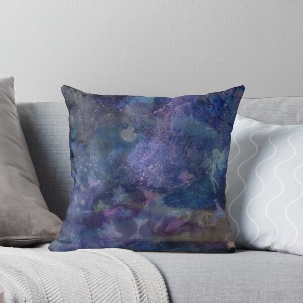 Item preview, Ethereal Magical Fairyland - Purple & Blue Fairycore Print designed and sold by BrontesWhimsyStore.