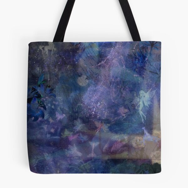 Item preview, Ethereal Magical Fairyland - Purple & Blue Fairycore Print designed and sold by BrontesWhimsyStore.