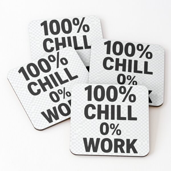 Item preview, 100% Chill 0% Work | Funny Lazy Sarcastic T-Shirt` designed and sold by Aliplus+.
