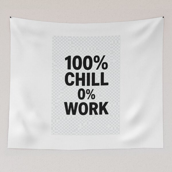 Item preview, 100% Chill 0% Work | Funny Lazy Sarcastic T-Shirt` designed and sold by Aliplus+.