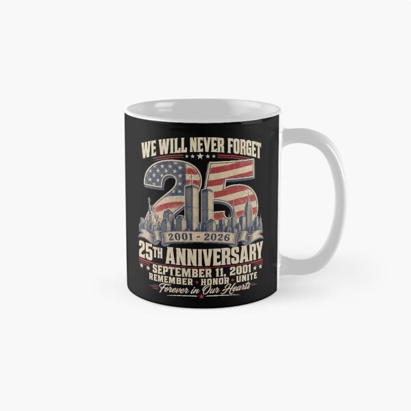Item preview, 25th Anniversary September 11 2001 Memorial Day USA Flag Vintage designed and sold by ZephyrCove.