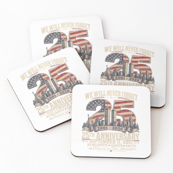Item preview, 25th Anniversary September 11 2001 Memorial Day USA Flag Vintage designed and sold by ZephyrCove.