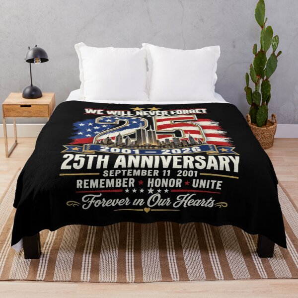 Item preview, 25th Anniversary September 11 2001 Memorial Day USA Flag designed and sold by ZephyrCove.