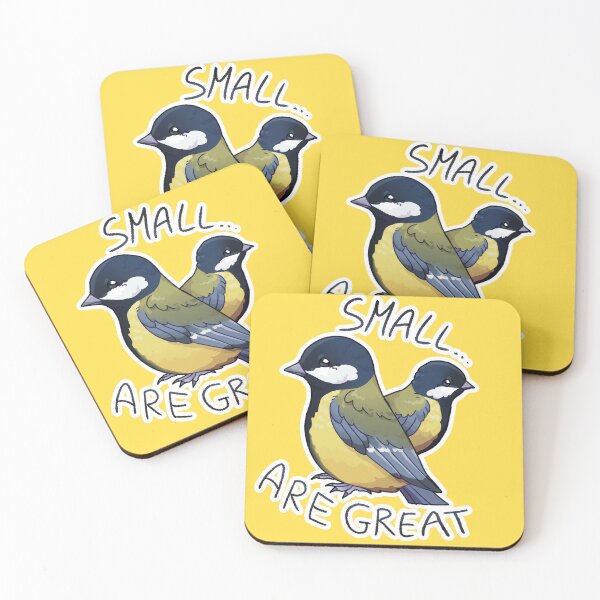 Item preview, Great tits (the bird) - Funny Biology Pun Sticker designed and sold by Song-of-Anemoia.