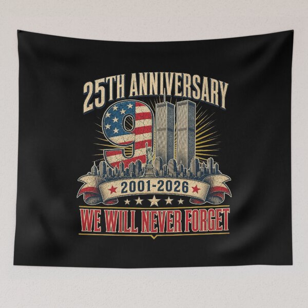 Item preview, Never Forget 25th Anniversary September 11 2001 Memorial Day Vintage designed and sold by ZephyrCove.