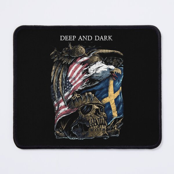 Item preview, Deep And Dark Eagle Skull USA Swedish Flag designed and sold by peterelvis.