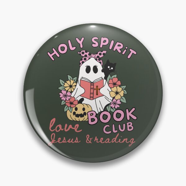 Item preview, Holy Spirit Book Club Love Jesus Books Cats Cute Ghost Black Cat Reading Spooky Season designed and sold by Forevermore.