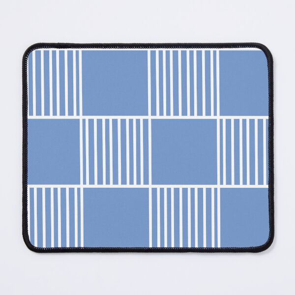 Item preview, striped and checkered preppy pattern pastel baby blue designed and sold by fluffyfamcraft.