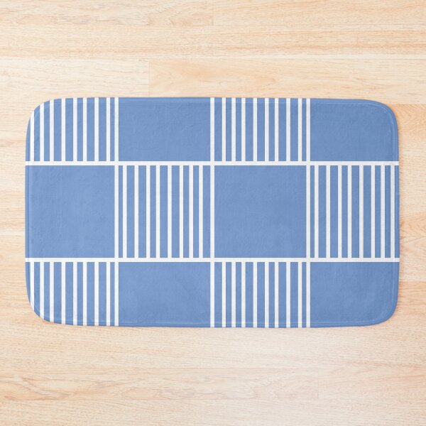 Item preview, striped and checkered preppy pattern pastel baby blue designed and sold by fluffyfamcraft.