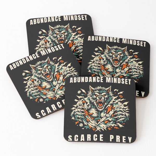 Item preview, Abundance Mindset Scarce Prey Motivation Success Personal Growth Alpha Mindset designed and sold by CharlieConon.