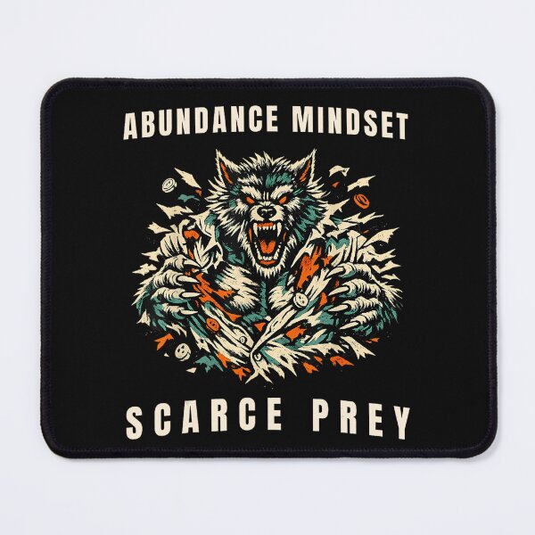 Item preview, Abundance Mindset Scarce Prey Motivation Success Personal Growth Alpha Mindset designed and sold by CharlieConon.
