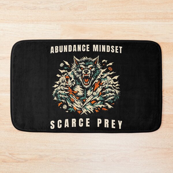 Item preview, Abundance Mindset Scarce Prey Motivation Success Personal Growth Alpha Mindset designed and sold by CharlieConon.