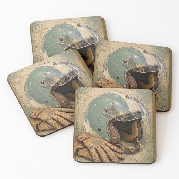 Item preview, Casco de motociclista color verde mar designed and sold by TXLou.