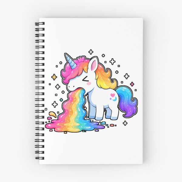 Item preview, Funny Cute Unicorn Puking Colorful Rainbow Humor designed and sold by WolfmanProphecy.