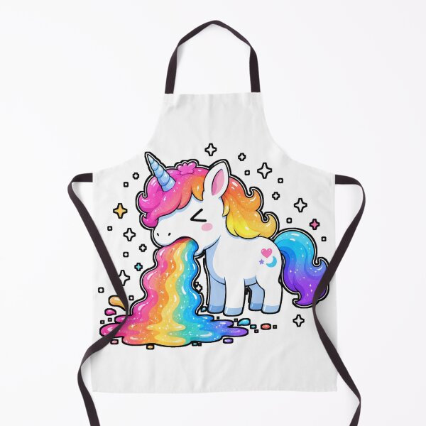 Item preview, Funny Cute Unicorn Puking Colorful Rainbow Humor designed and sold by WolfmanProphecy.