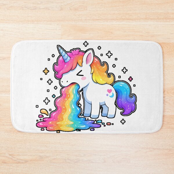 Item preview, Funny Cute Unicorn Puking Colorful Rainbow Humor designed and sold by WolfmanProphecy.